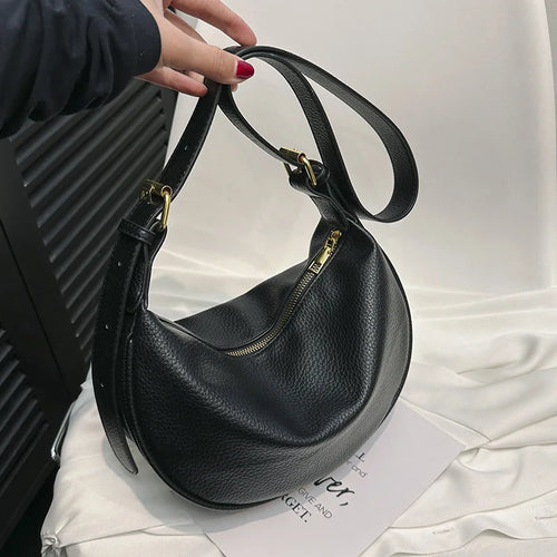 Luxury Women's Shoulder Bags PU Wallet Mobile Phone Dumpling Bag For