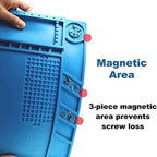 500℃ Heat-Resistant Soldering Station Silicon Mat Work Pad Desk