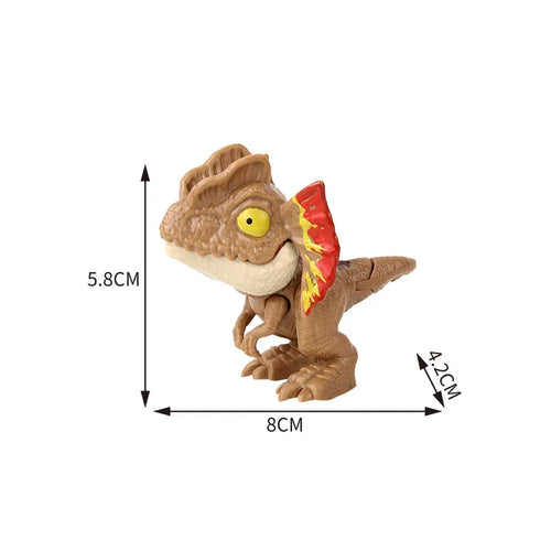 Jurassic Finger Dinosaur Triceratops Tyrannosaurus Model Toys for Kids