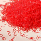500/1000/2000pcs Girls Colourful Disposable Rubber Band Hair Ties