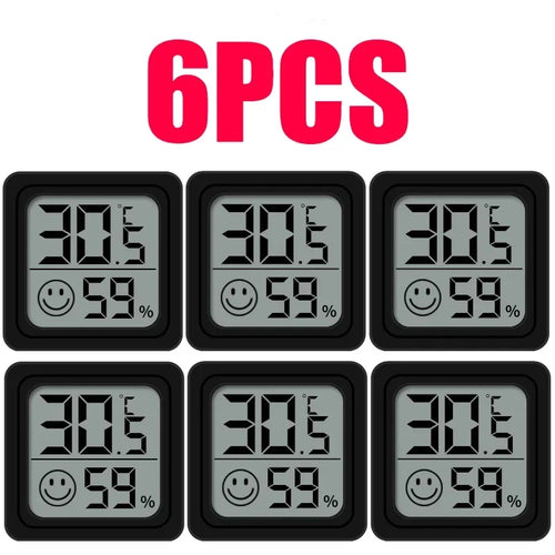 1/3/4/6PCS Mini LCD Digital Thermometer Hygrometer Indoor Room