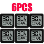 1/3/4/6PCS Mini LCD Digital Thermometer Hygrometer Indoor Room