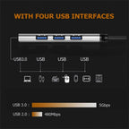 Aluminum Alloy Splitter Multi-function One Drag Four Hubs Hub Expander