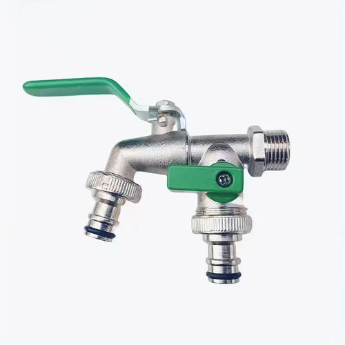 Garden Tools Brass Water Faucet 1/2" Outside & Inside Easy Turn On/Off