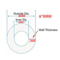 5m Transparent Food-Grade Silicone Tube (6/8/8/10mm), Flexible