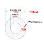 5m Transparent Food-Grade Silicone Tube (6/8/8/10mm), Flexible