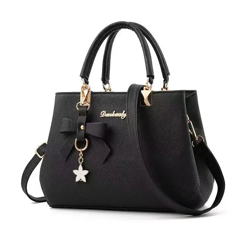New Korean version trendy autumn and winter bow women's bag portable