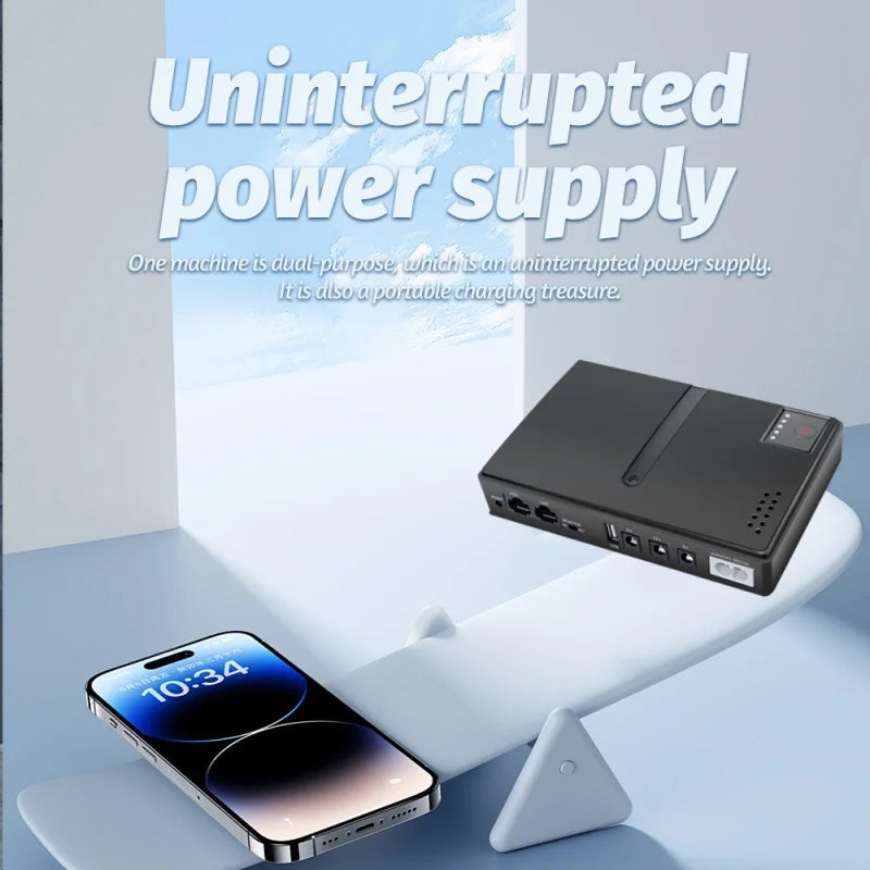 18W DC1018L Mini UPS Uninterruptible Power Supply 5V 9V 12V Backup