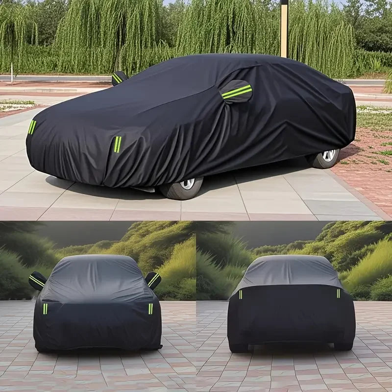 Black Scratch-Resistant Car Cover - Dustproof & Sun-Resistant,