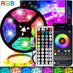 1-40M RGB LED Strip Lights USB 5V Music Sync APP & 44Key Remote