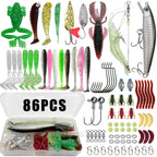 Fishing 86/88/136/149/366pcs Fishing Lure Kit For Trout/Pike/Bass