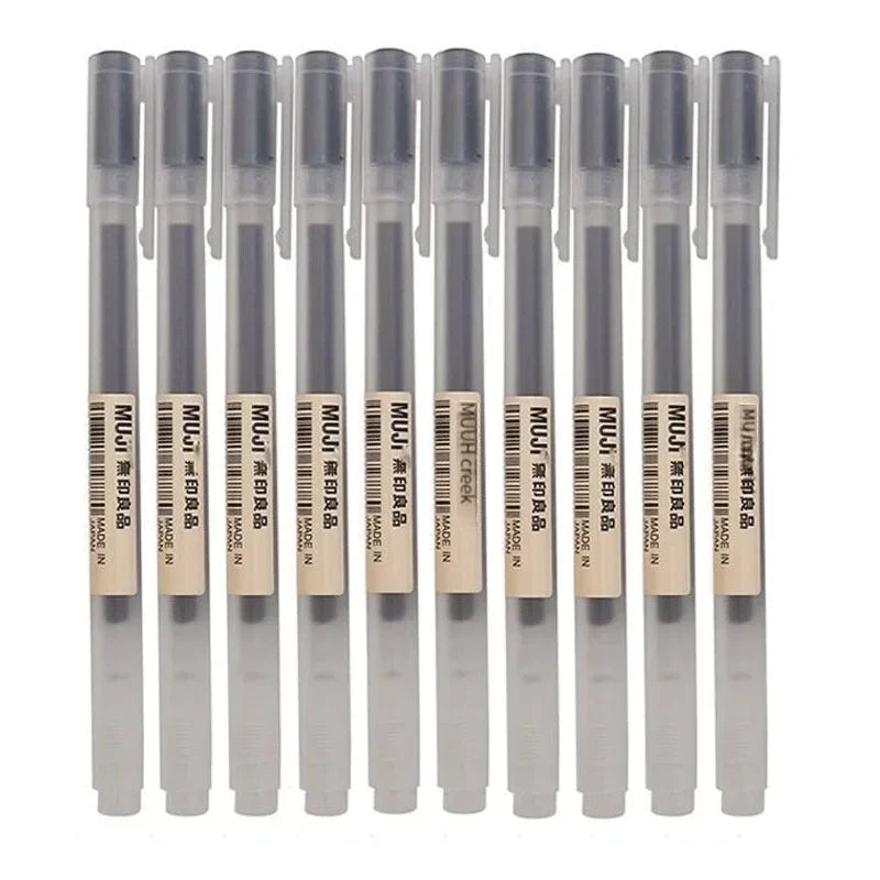 6/8Pcs/Set MUJIs Gel Pen Black/Red/Blue 0.38/0.5mm Ink Japan Color Pen