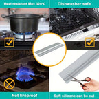 Silicone Gap Strip, Kitchen Gas Stove Sealing Strip, Kitchen Anti-Oil