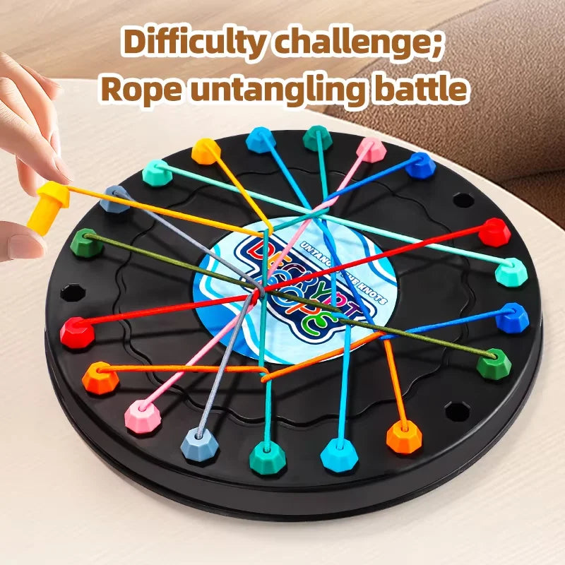 Rope Unraveling ChallengeA Board Game for Kids Enhances Logical