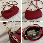 Fashion Shoulder Crossbody Bag with Adjustable Strap, Elegant Underarm