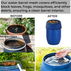 Rain Barrels Screen Water Bucket Covers,Rainwater Collector Tank Net