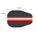 2Pcs Carbon Fiber Car Rearview Mirror Rain Shield Eyebrow Flexible Car