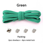 No tie Shoe laces Elastic laces Sneakers Flat Shoelaces without ties