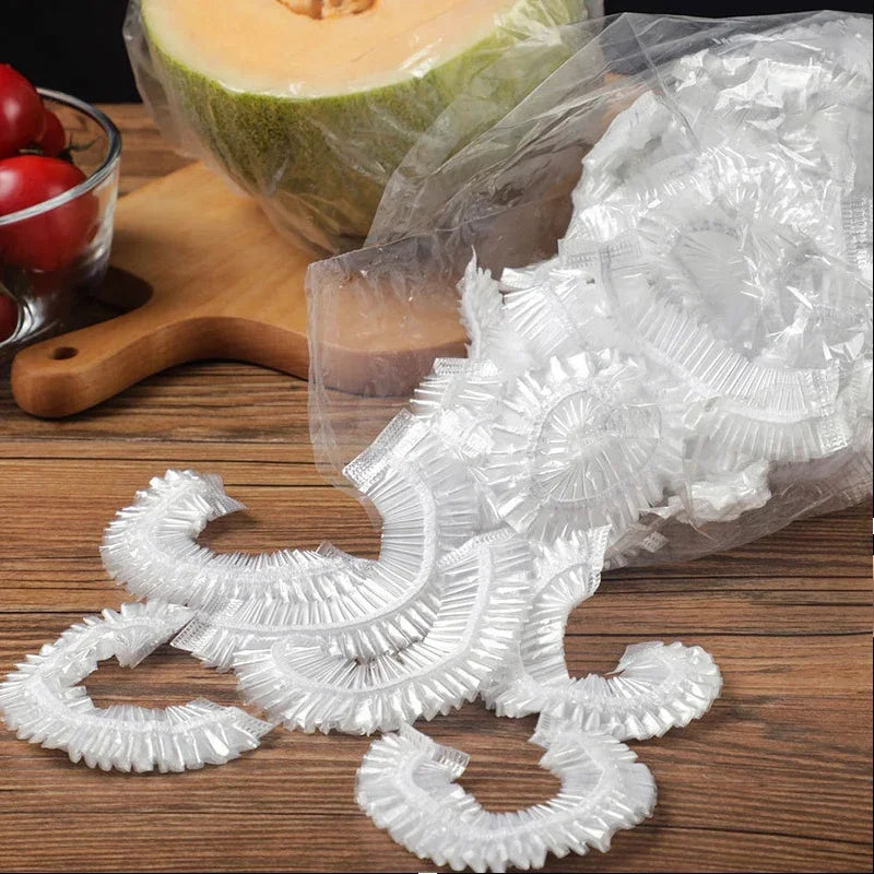 Reusable Disposable Food Cover Plastic Wrap Durable Elastic Food Lids