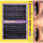 60D80D100D Thick False Eyelashes with Mixed Length, D Curl Cat-Eye