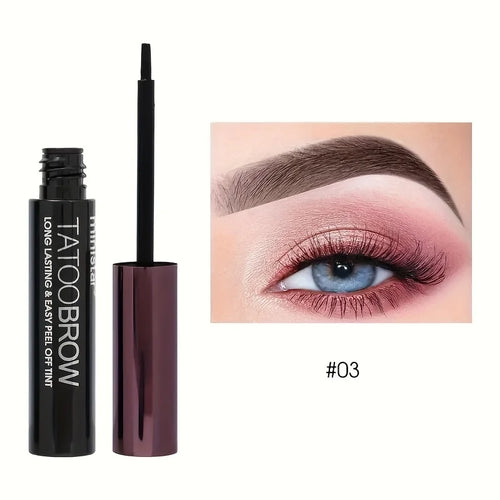 1pc Tattoo Peel Off Eyebrow Gel Tint, Semi Permanent Brow Tint,