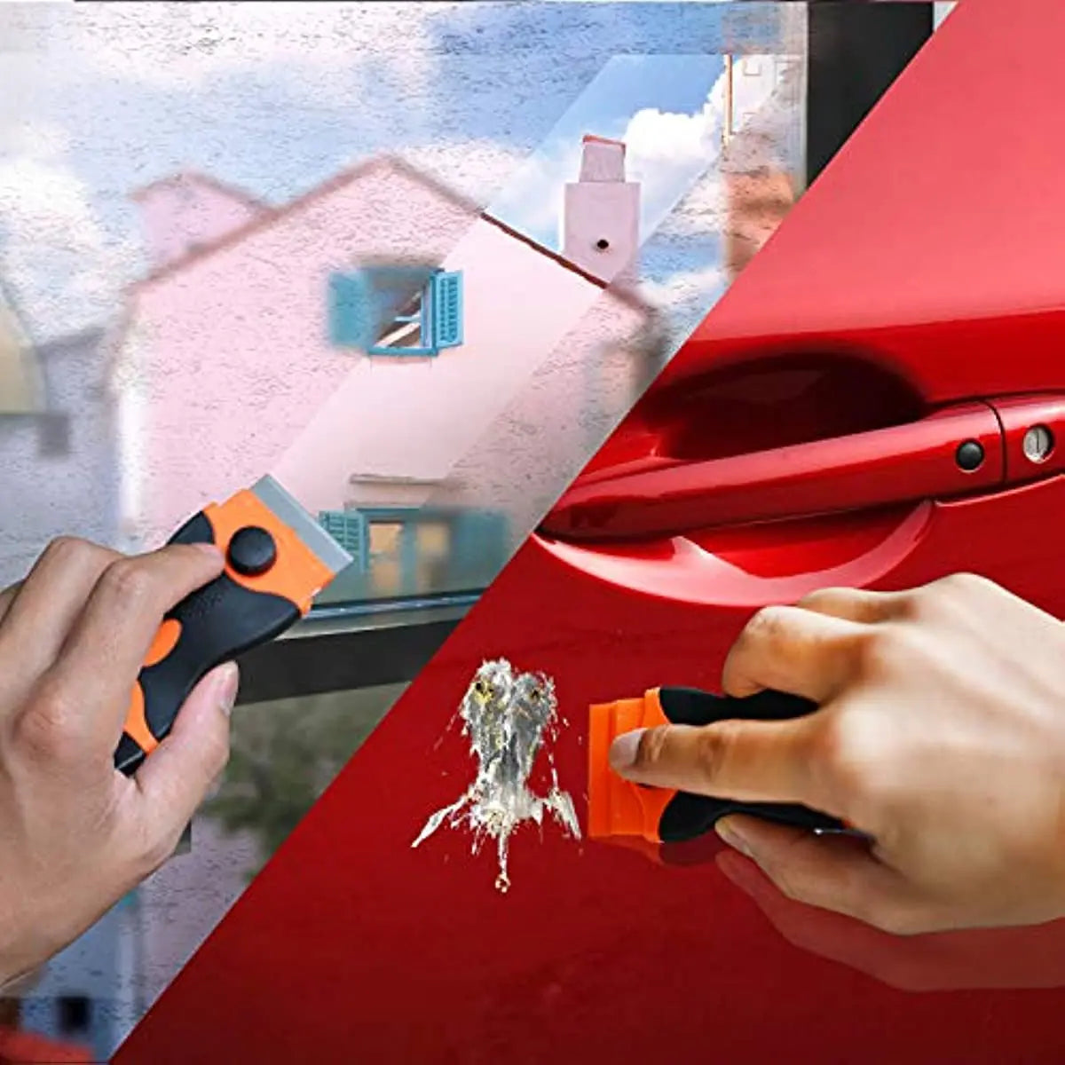 21pcs Razor Blade Scraper Double Edge Razor Scraper Remover Tool with