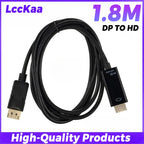 1.8M DP To HDMI-compatible Cable 4k DisplayPort To HD Adapter Male To