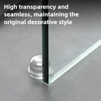 Transparent Silicone Door Stopper No Drill Anti Bump Pad for Office