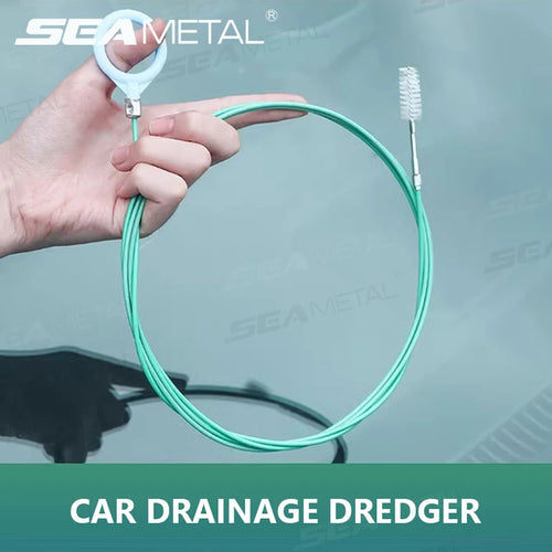 SEAMETAL 3m Car Sewer Unclogger Cleaning Brush Car Sunroof Long Hose