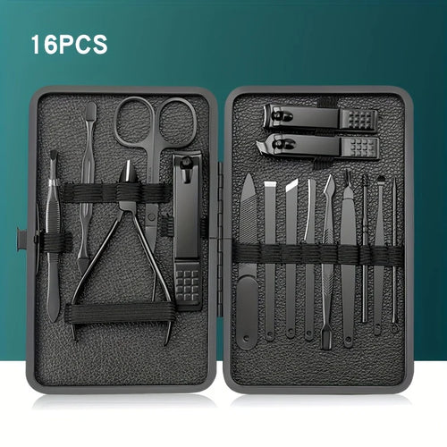 7/10/12/18/20/24PCS Set Professional Manicure Set Kits Stainless Steel