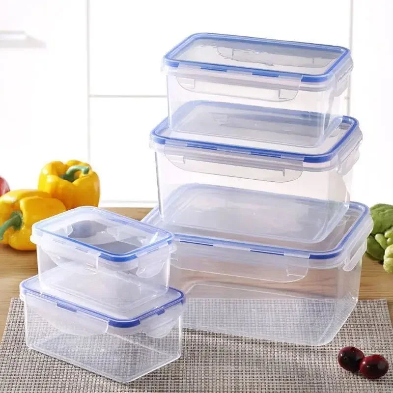Sealed rectangular refrigerator storage box with lid Plastic crisper
