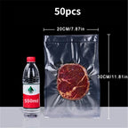 50pcs Vacuum Sealer Bags, Disposable Airtight Compression Bag,
