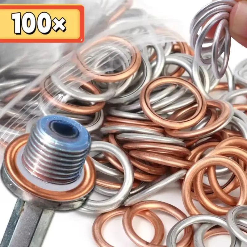 Car Oil Pan Drain Gasket Drainage Bolt Pad Aluminum/ Copper Oil Drain