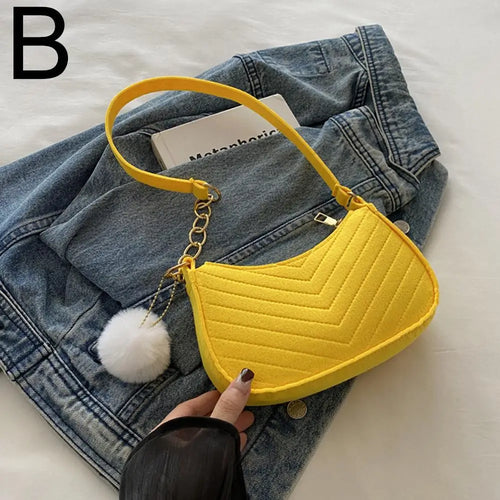 Mini Women Shoulder Bags Fashion Felt Women's Bag Advanced Design