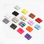 New Colorful Shoelaces Press buckle Metal Shoelace Clip Press Lock