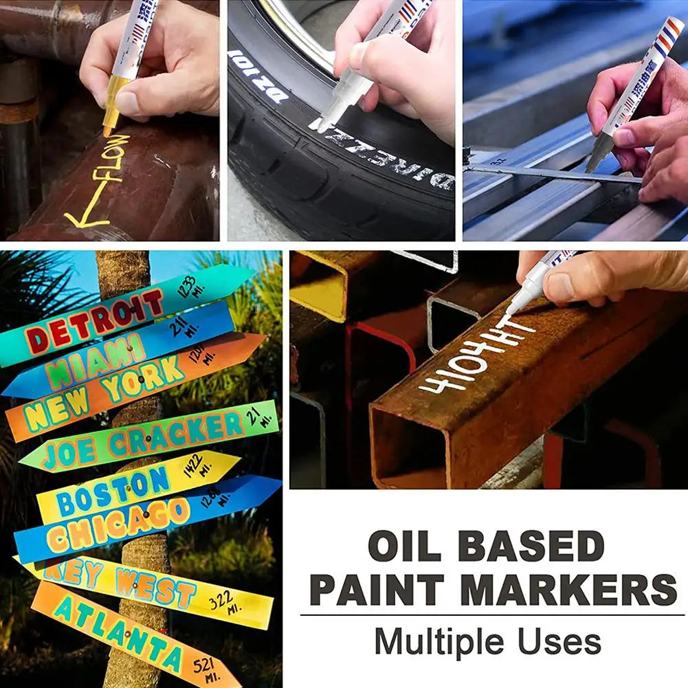 Car Scratch Repair Paint Pen Set - Quick-Drying Waterproof Metal