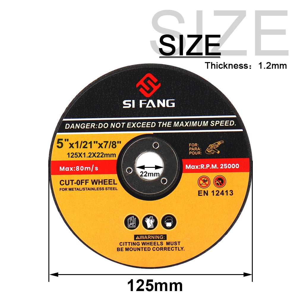 5Pcs/Set 75/115/125mm Metal Cutting Disc Angle Grinder Saw Blade Resin