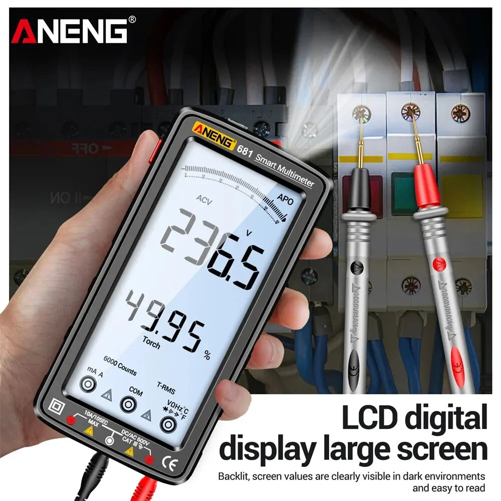 ANENG 681 Rechargable Digital Professional Multimeter Non-contact