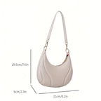 Women's French Handbag Shoulder Bag Textured Crossbody Bag Zipper