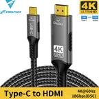 USB C to HDMI Cable 8K@60Hz 4K@120Hz Type C to HDMI-Compatible HDTV
