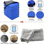 1-4pcs Microfiber Car Washing Towel Soft Quick Drying Windows Mirrors