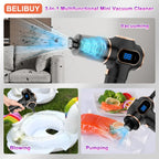 TINSOL Wireless Vacuum Cleaner Dual Use for Home and Car High Power