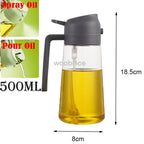 Olive Oil Spray Bottle for Oil Bottle Pouring for Cooking Oil Spices