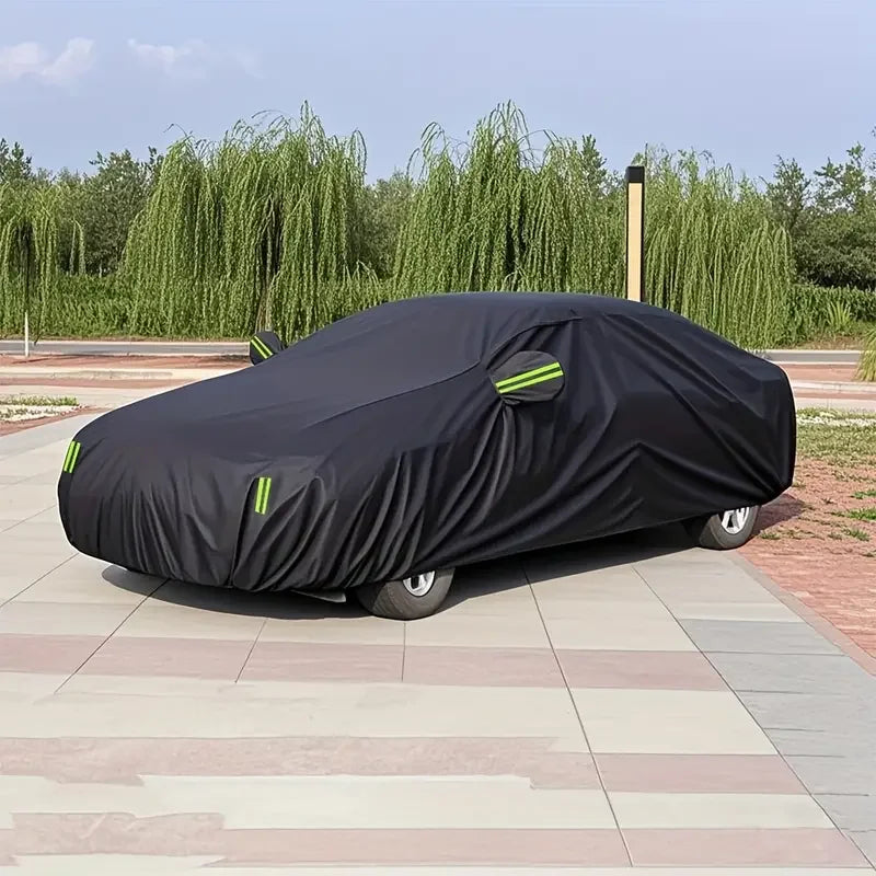 Black Scratch-Resistant Car Cover - Dustproof & Sun-Resistant,