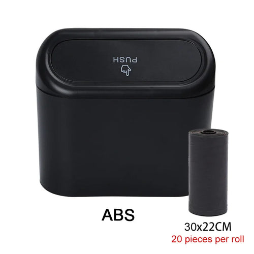 3Pcs Car Trash Can (with Lid) Contains 60 (300) Garbage Bags, Small