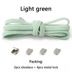 No tie Shoe laces Elastic laces Sneakers Flat Shoelaces without ties