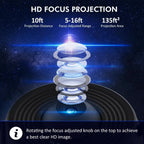 12 in 1 Star Projector Night Light 4K HD Planetarium Projector for
