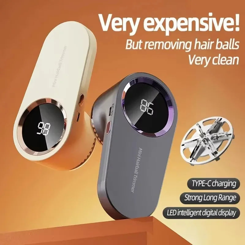 HOMEFISH LED Digital Electric Lint Remover USB Rechargeable Fabric