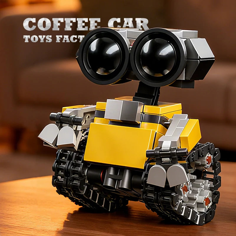 Space Mini Robot MOC Building Bricks Toys 217Pcs Tracked Bot Model