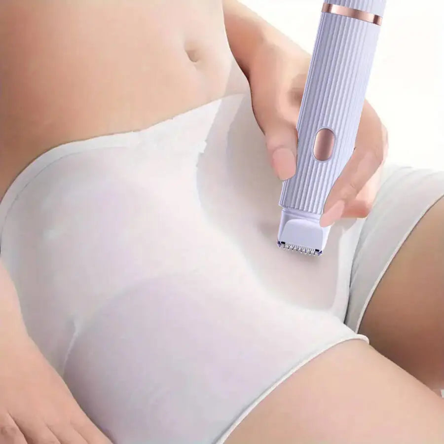 Two in one women's electric shaver - suitable for eyebrows, face,